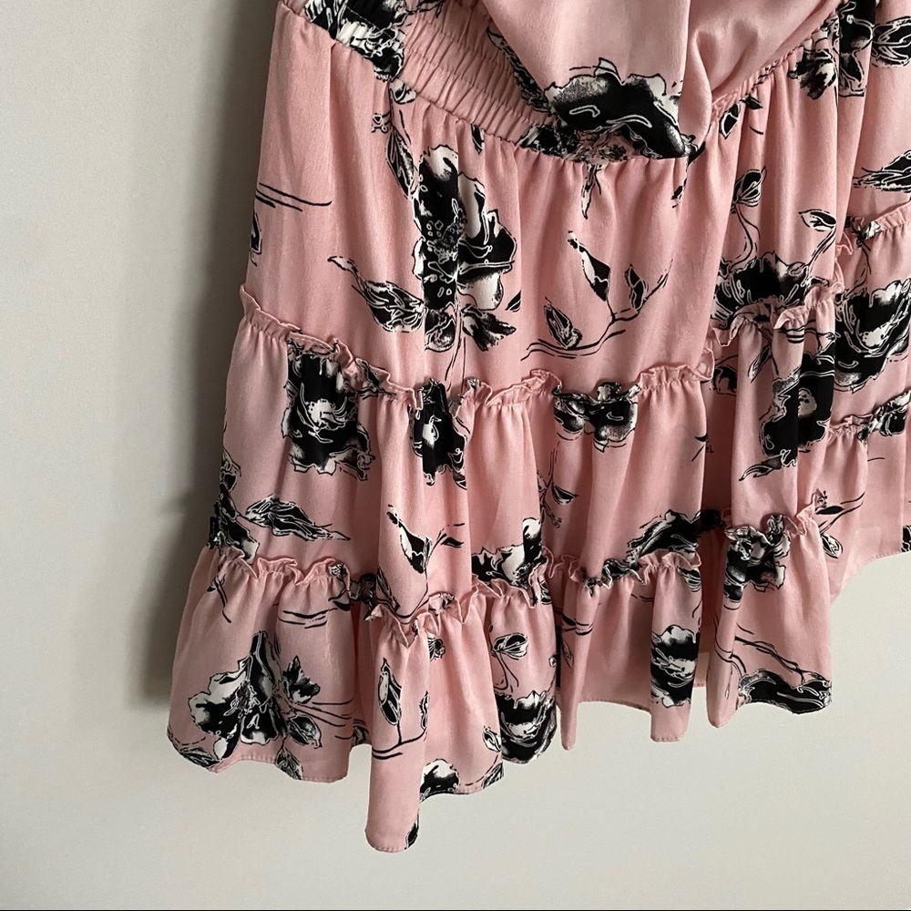 Misa Los Angeles Laiyin Dress Off the Shoulder Ruffle Pink Womens‎ Small - Picture 3 of 6